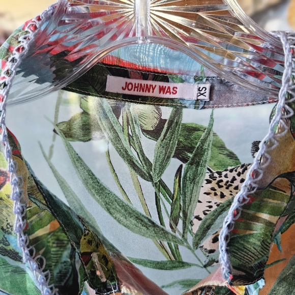 Johnny Was Silk Tiger Blouse - Picture 2 of 4